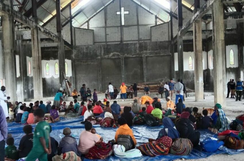  Teror OPM di Distrik Bibida, Warga Mengungsi ke Gereja untuk Keselamatan