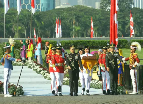  Sejarah Baru, Kirab Bendera Pusaka Tandai Awal Perpindahan Ibu Kota ke IKN