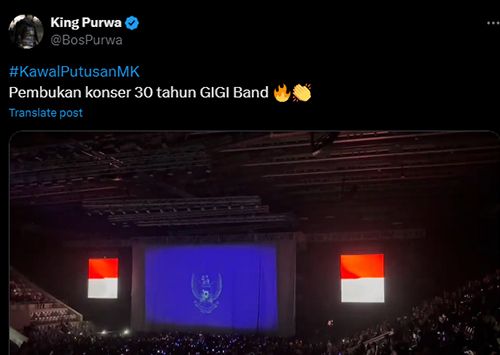  Gigi Tampilkan Simbol Peringatan Darurat dalam Konser