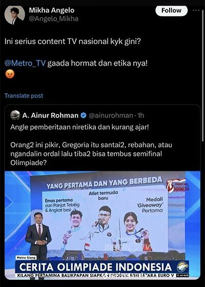  Mikha Angelo, Kekasih Gregoria Tunjung Marah atas Penilaian Salah dari Media TV