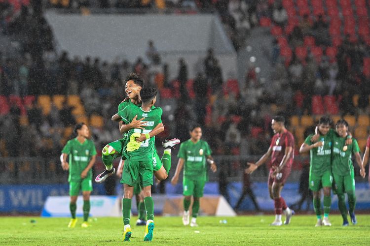  Jatim Tantang Jabar di Final Sepak Bola PON XXI