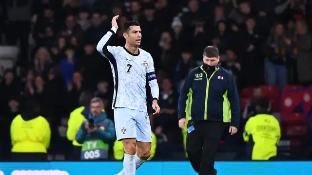  Skotlandia Tahan Imbang Portugal, Ronaldo Kecewa Berat