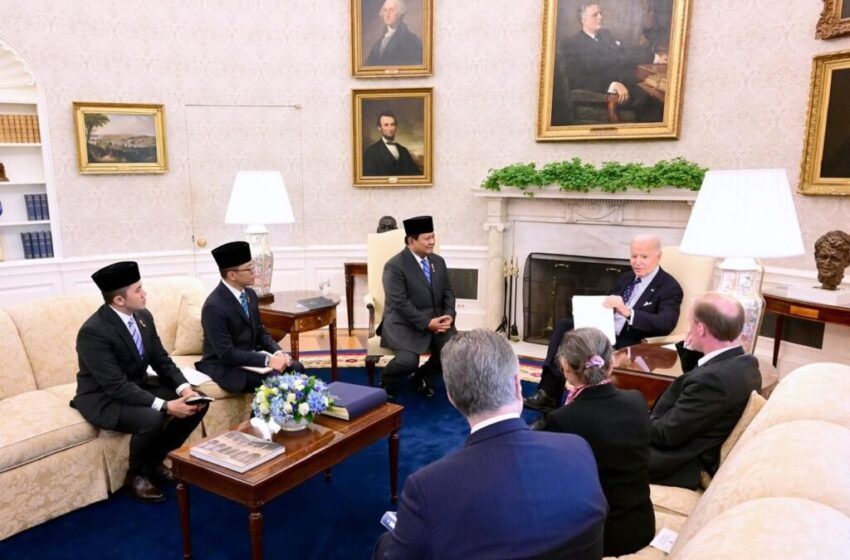  Prabowo Bertemu Joe Biden di Gedung Putih