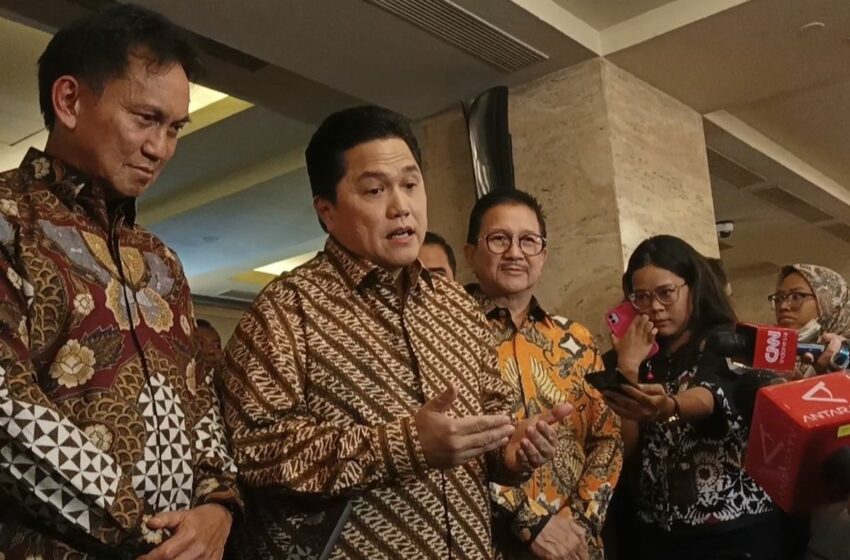  Erick Thohir Tanggapi Kabar Rusdi Kirana Jadi Dirut Garuda