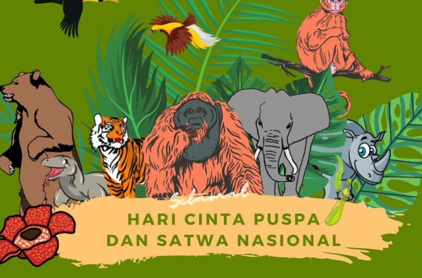  Merayakan Hari Cinta Puspa dan Satwa Nasional