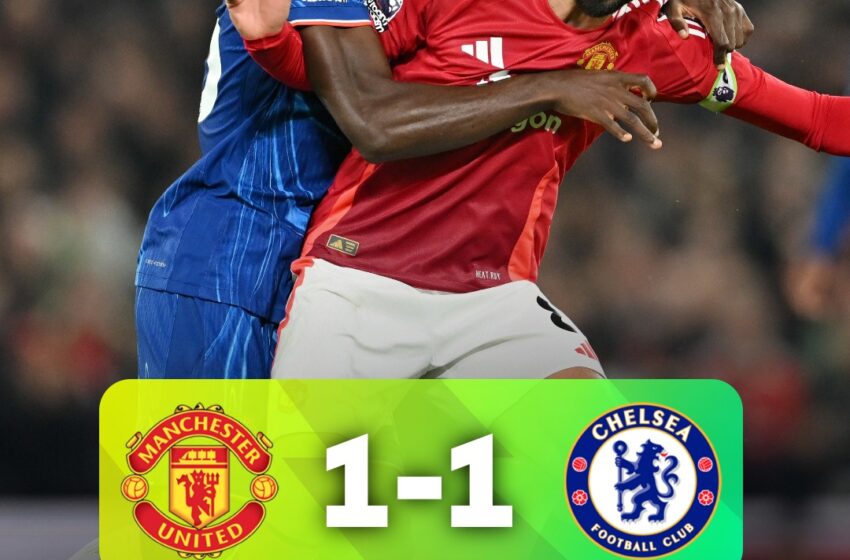  Sengit! Big Match Liga Inggris, Manchester United 1-1 Chelsea