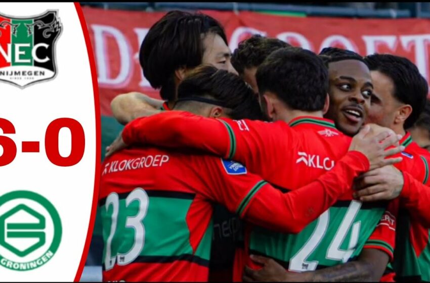  NEC Nijmegen Hancurkan Groningen 6-0