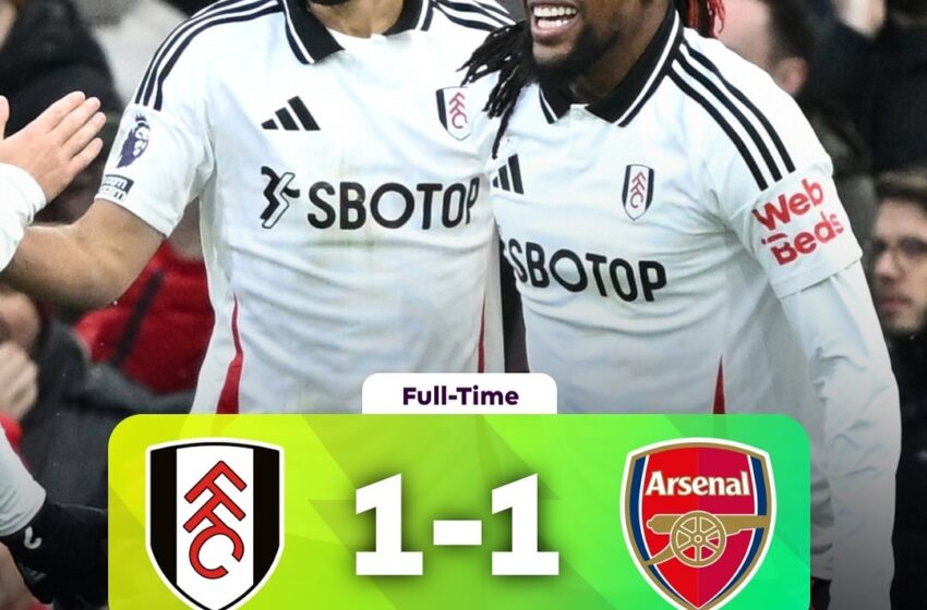  Arsenal 1-1 Fulham, The Gunners Gagal Manfaatkan Momentum