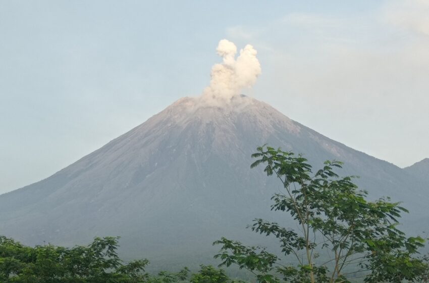  Gunung Semeru Kembali Erupsi, Abu Vulkanik Capai 1.200 Meter