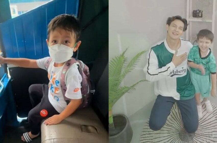  Qeenan Darwin Pilih Naik Bajaj ke Sekolah