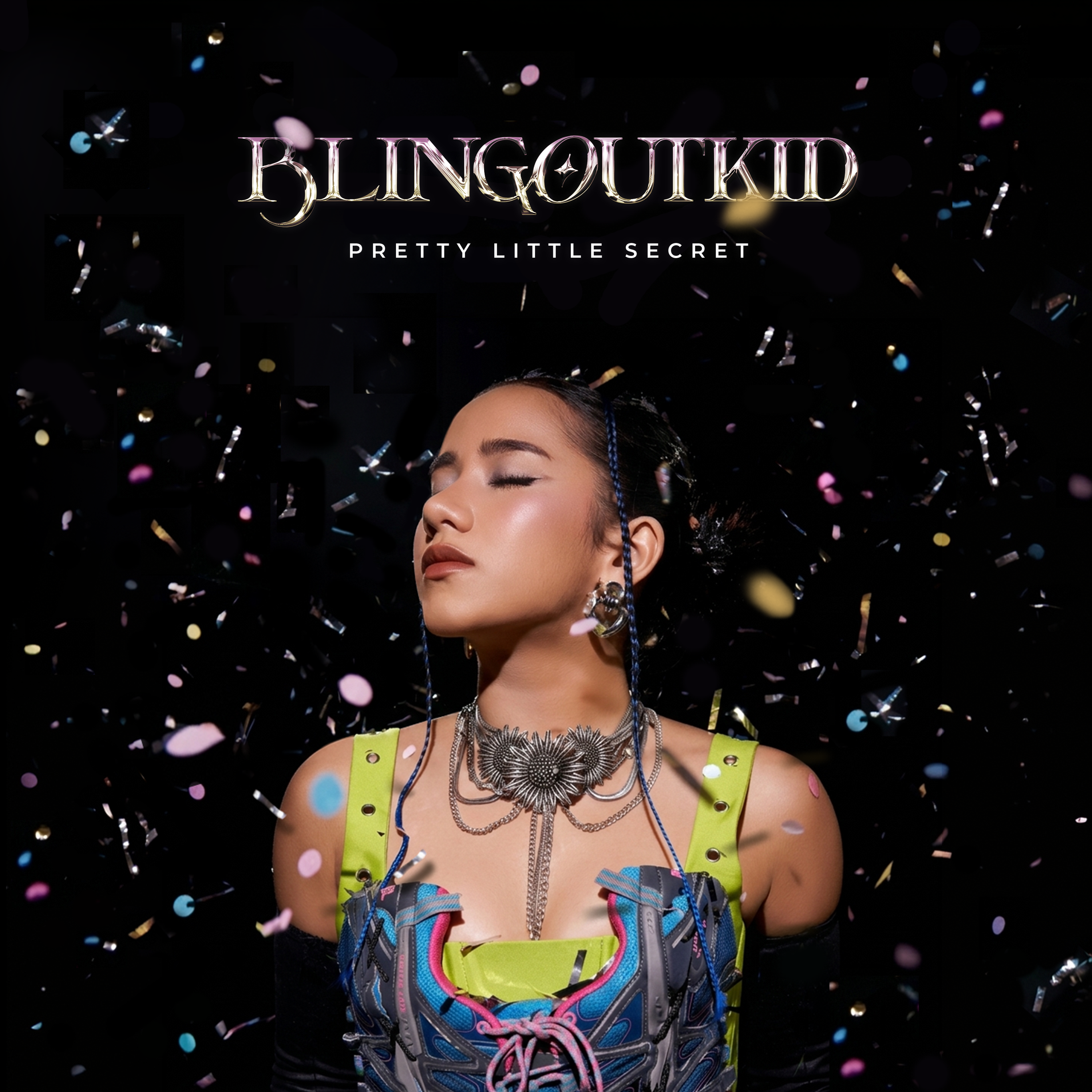 Artwork single “Freak Like Me” dari BLINGOUTKID, salah satu rilisan yang mengantarkan menuju album debut Pretty Little Secret pada 4 November 2026.